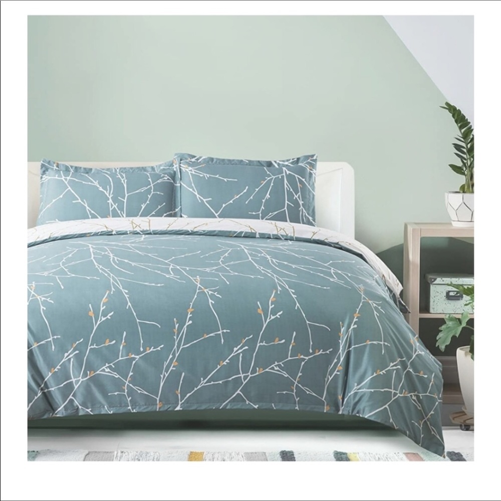 🆕️Hypoallergenic 3 Pcs Reversible Duvet Set CAL-K